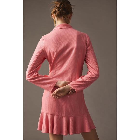 NWT Anthropologie Vineet Bahl Sequin Pink Wrap Dress - Small - Picture 4 of 5